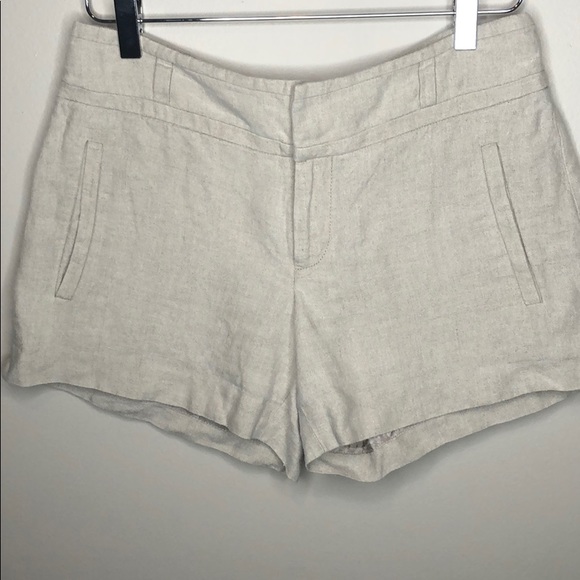 Cartonnier anthropology linen shorts - Picture 1 of 5